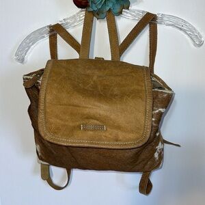 Myra Bag Tan and Brown Backpack